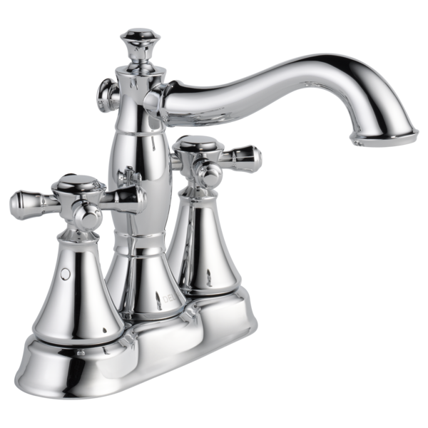 Delta Cassidy H295RB Metal Cross Handle Set - Deck Mount Bathroom & Bidet
