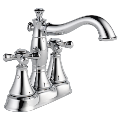 Delta Cassidy H295RB Metal Cross Handle Set - Deck Mount Bathroom & Bidet