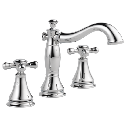 Delta Cassidy H295RB Metal Cross Handle Set - Deck Mount Bathroom & Bidet