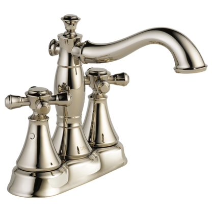 Delta Cassidy H295RB Metal Cross Handle Set - Deck Mount Bathroom & Bidet