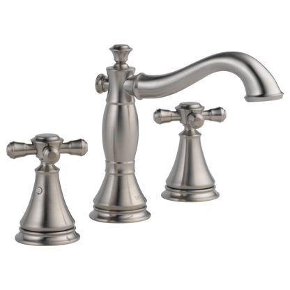 Delta Cassidy H295RB Metal Cross Handle Set - Deck Mount Bathroom & Bidet
