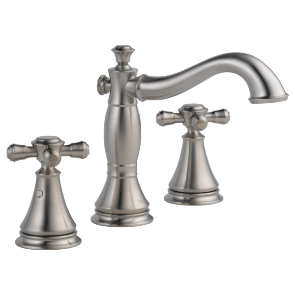 Delta Cassidy H295RB Metal Cross Handle Set - Deck Mount Bathroom & Bidet