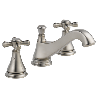 Delta Cassidy H295RB Metal Cross Handle Set - Deck Mount Bathroom & Bidet
