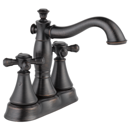 Delta Cassidy H295RB Metal Cross Handle Set - Deck Mount Bathroom & Bidet