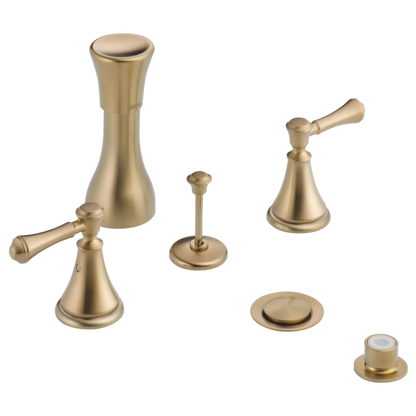 Delta Cassidy H297RB Metal Lever Handle Set - Deck Mount Bathroom & Bidet