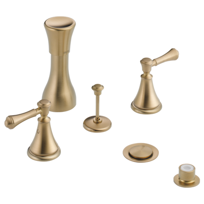 Delta Cassidy H297RB Metal Lever Handle Set - Deck Mount Bathroom & Bidet