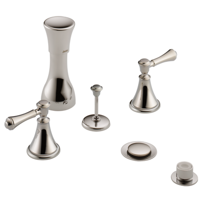 Delta Cassidy H297RB Metal Lever Handle Set - Deck Mount Bathroom & Bidet