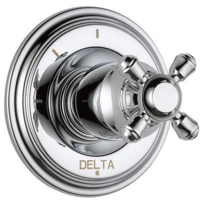 Delta Cassidy H595SS Metal Cross Handle Kit - Transfer Valve