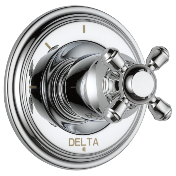 Delta Cassidy H595SS Metal Cross Handle Kit - Transfer Valve