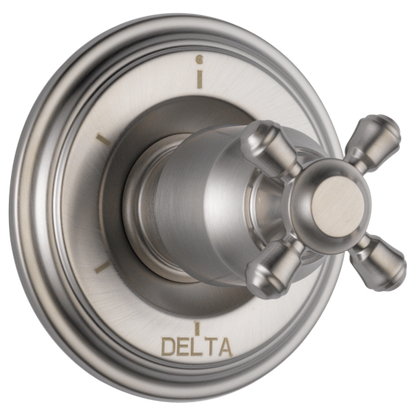 Delta Cassidy H595SS Metal Cross Handle Kit - Transfer Valve