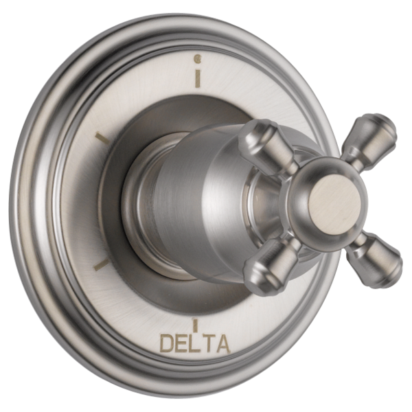 Delta Cassidy H595SS Metal Cross Handle Kit - Transfer Valve