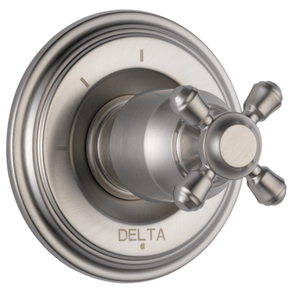 Delta Cassidy H595SS Metal Cross Handle Kit - Transfer Valve
