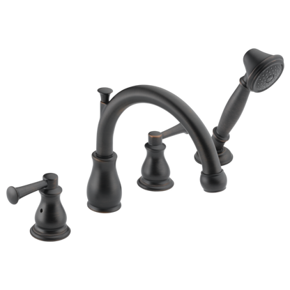 Delta Orleans H669RB Metal Lever Handle Set - Roman Tub