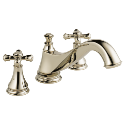 Delta Cassidy H695SS Metal Cross Handle Set - Roman Tub
