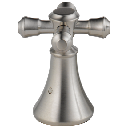 Delta Cassidy H695SS Metal Cross Handle Set - Roman Tub
