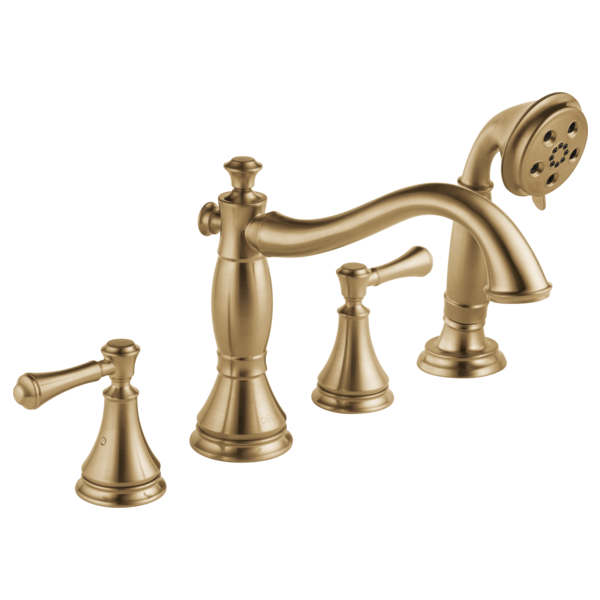 Delta Cassidy H697SS Metal Lever Handle Set - Roman Tub