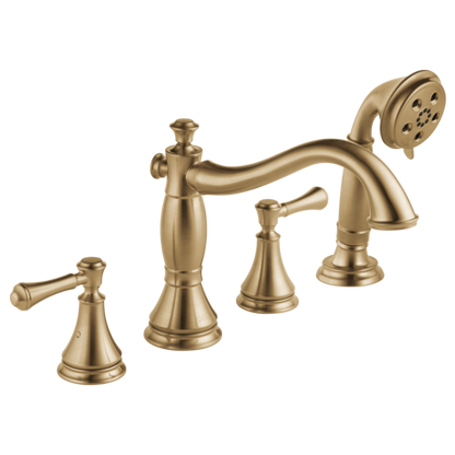 Delta Cassidy H697SS Metal Lever Handle Set - Roman Tub