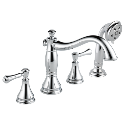 Delta Cassidy H697SS Metal Lever Handle Set - Roman Tub