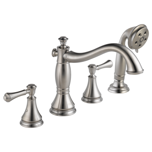 Delta Cassidy H697SS Metal Lever Handle Set - Roman Tub