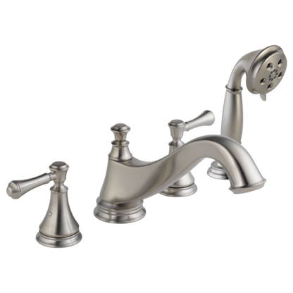 Delta Cassidy H697SS Metal Lever Handle Set - Roman Tub