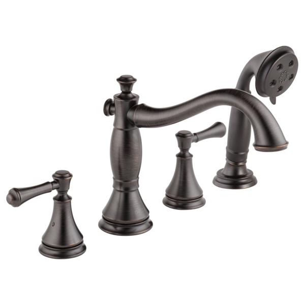 Delta Cassidy H697SS Metal Lever Handle Set - Roman Tub