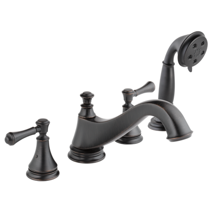 Delta Cassidy H697SS Metal Lever Handle Set - Roman Tub
