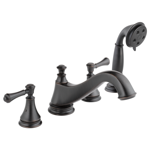 Delta Cassidy H697SS Metal Lever Handle Set - Roman Tub