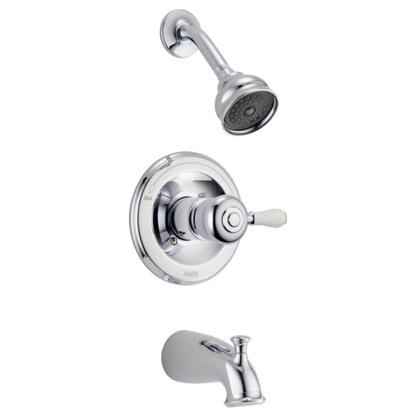 Delta Leland H777SS Porcelain Handle Kit - Tub & Shower