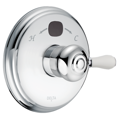 Delta Leland H777SS Porcelain Handle Kit - Tub & Shower