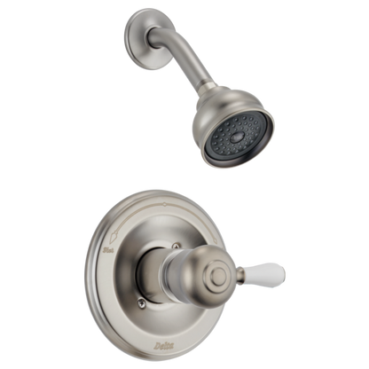Delta Leland H777SS Porcelain Handle Kit - Tub & Shower