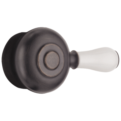 Delta Leland H777SS Porcelain Handle Kit - Tub & Shower