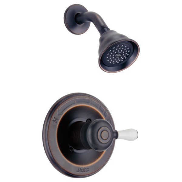 Delta Leland H777SS Porcelain Handle Kit - Tub & Shower