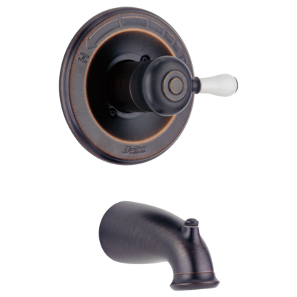 Delta Leland H777SS Porcelain Handle Kit - Tub & Shower