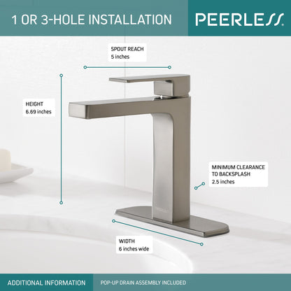 Peerless Xander P1519LF Single-Handle High-Arc Lavatory Faucet