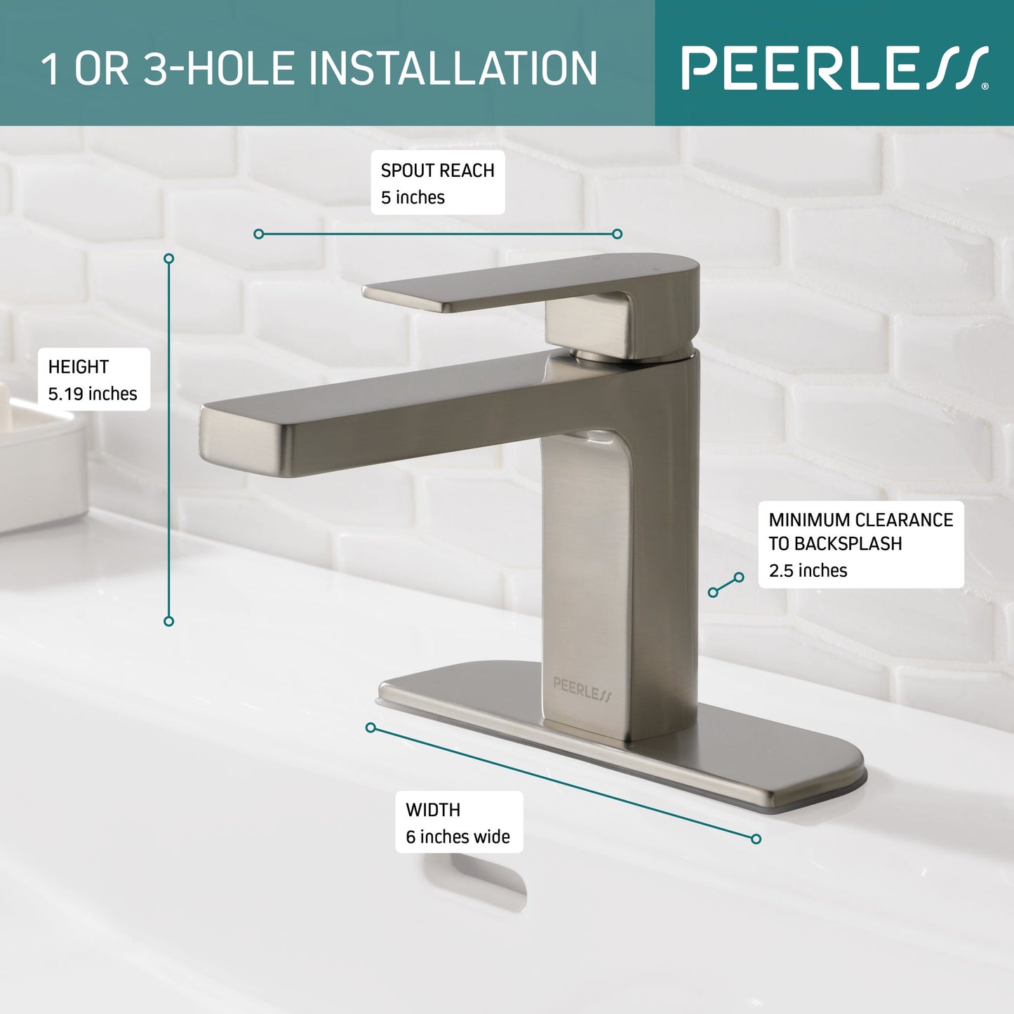 Peerless Xander P1519LF Single-Handle Lavatory Faucet