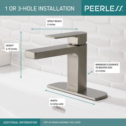 Peerless Xander P1519LF Single Handle Bathroom