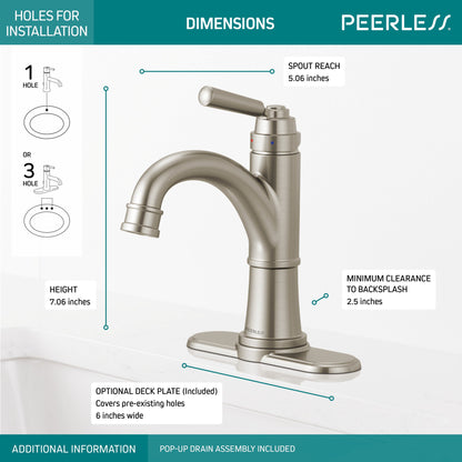 Delta Peerless Westchester:P1523LF Single-Handle Bathroom Faucet