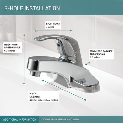 Peerless Core P188620LF Single Handle Bathroom Faucet