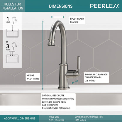Peerless Westchester P1923LF Single-Handle Kitchen Faucet