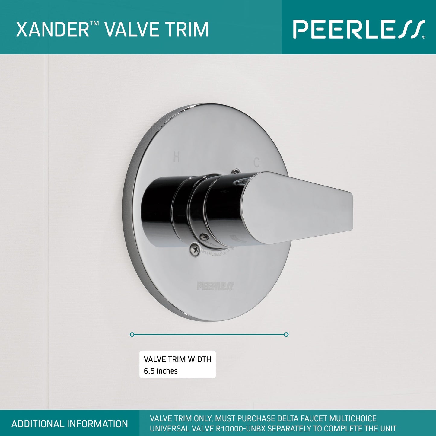 Peerless Xander PTT14019 Valve Only MultiChoice