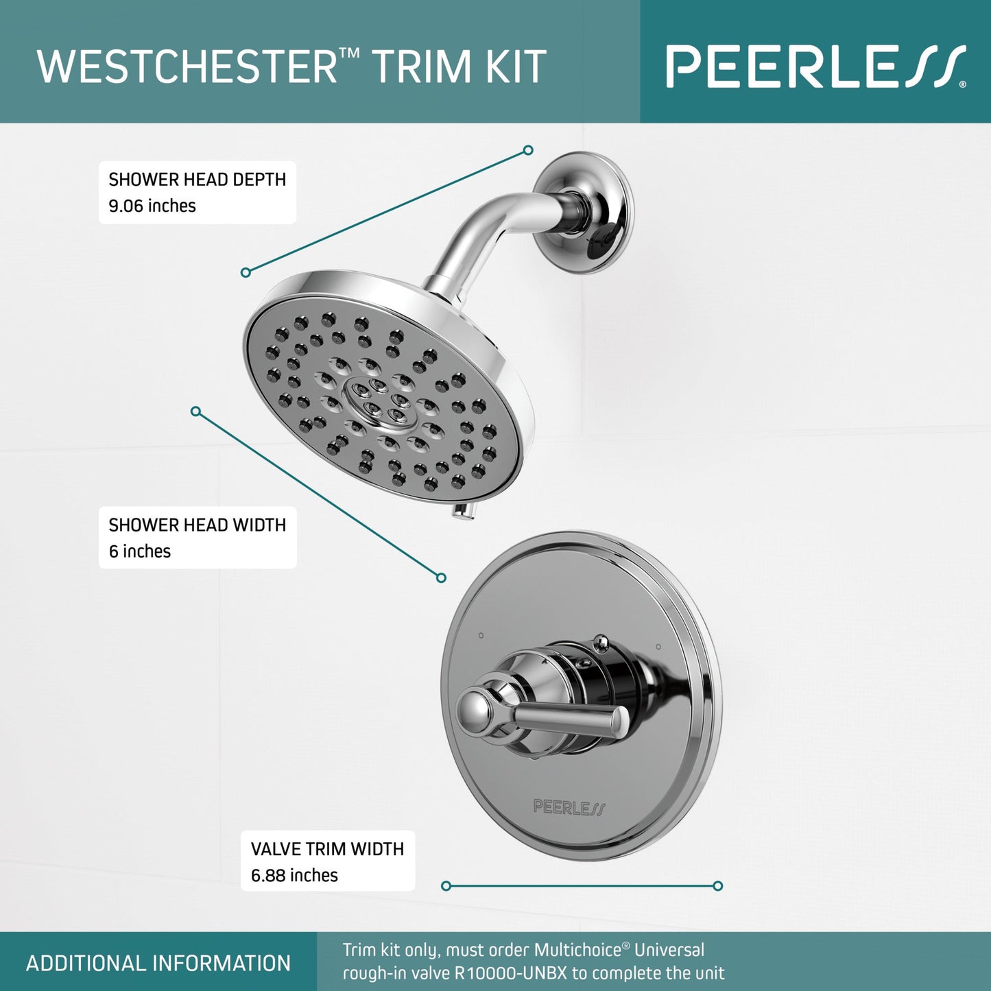 Peerless Westchester PTT14223 Shower Only Trim 14S