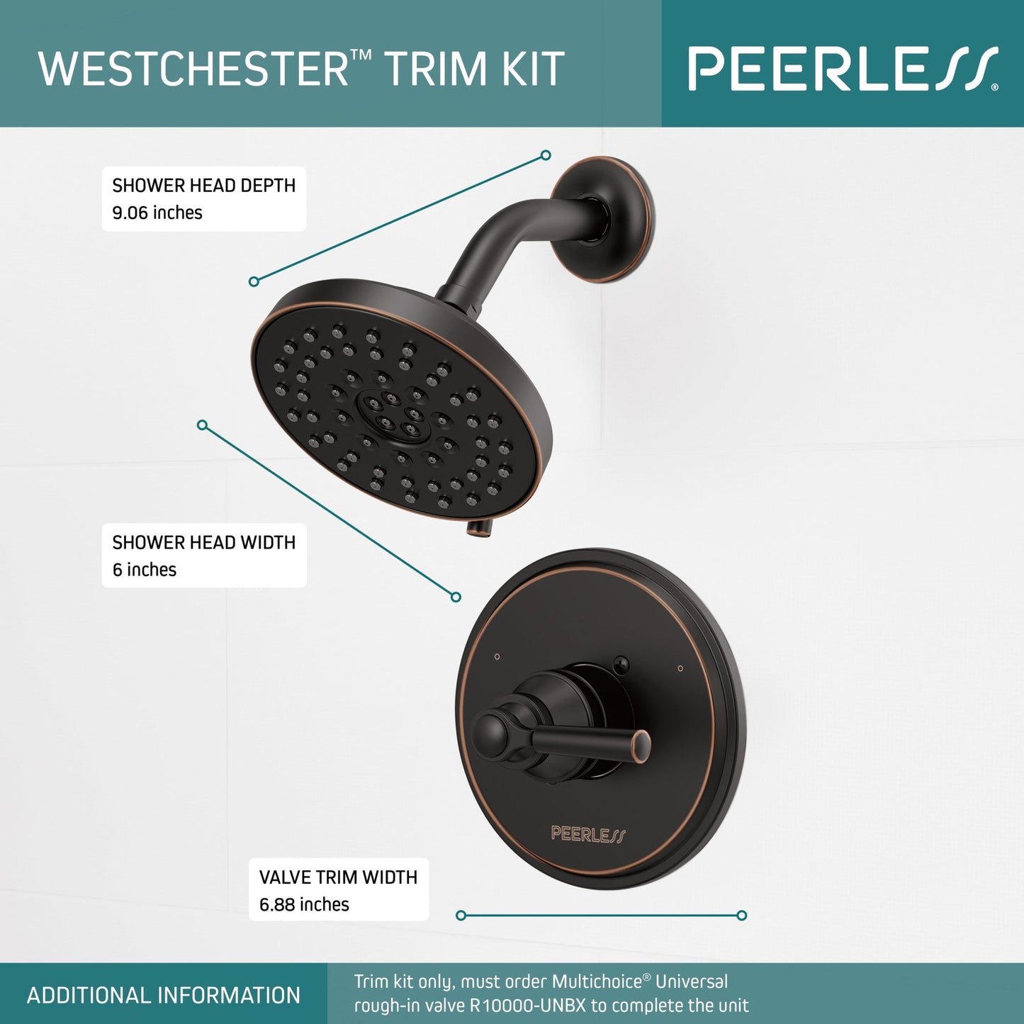 Peerless Westchester PTT14223 Shower Only Trim 14S