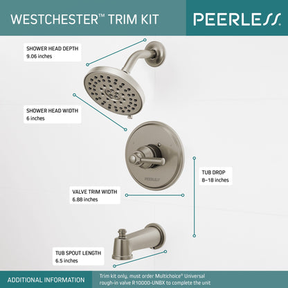 Peerless Westchester PTT14423 Tub/Shower Trim 14S