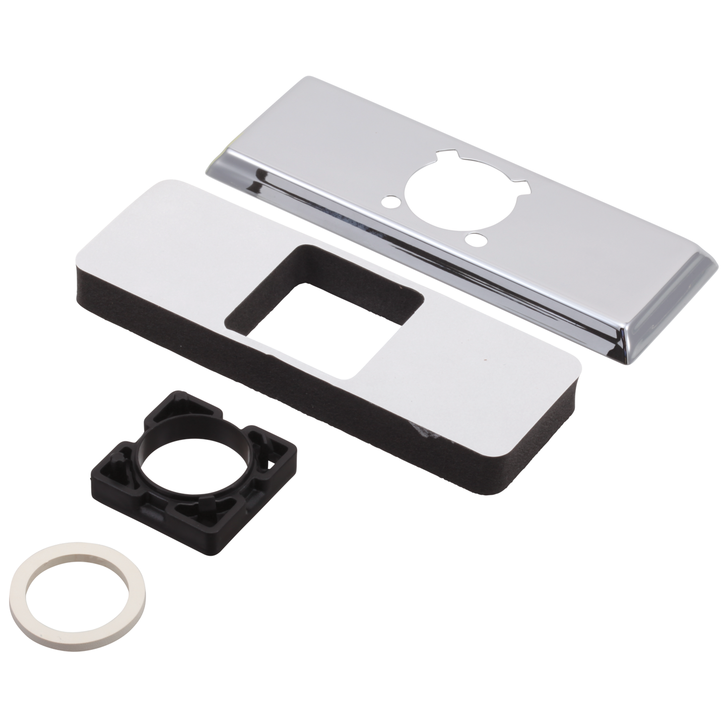 Delta Dryden RP61840SP Escutcheon - 3 Hole - 1H Bathroom, Chrome