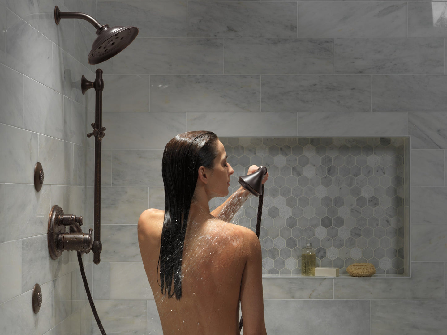 Delta Universal Showering Components RP70172SS H2OKINETIC Single-Setting Raincan Shower Head