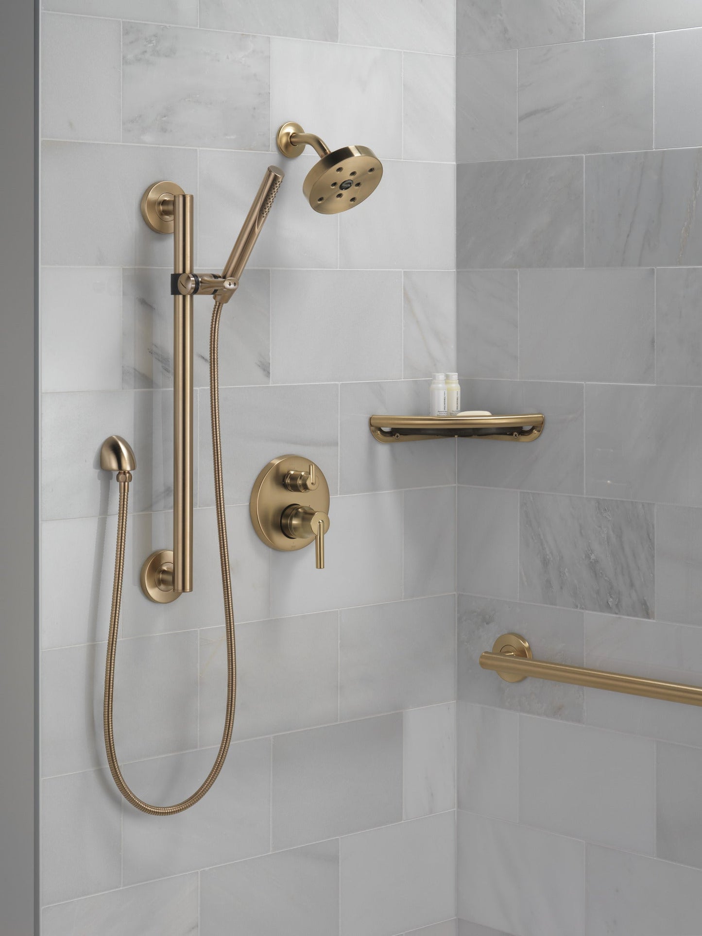Delta Universal Showering Components RP70175RB H2OKINETIC Single-Setting Raincan Shower Head