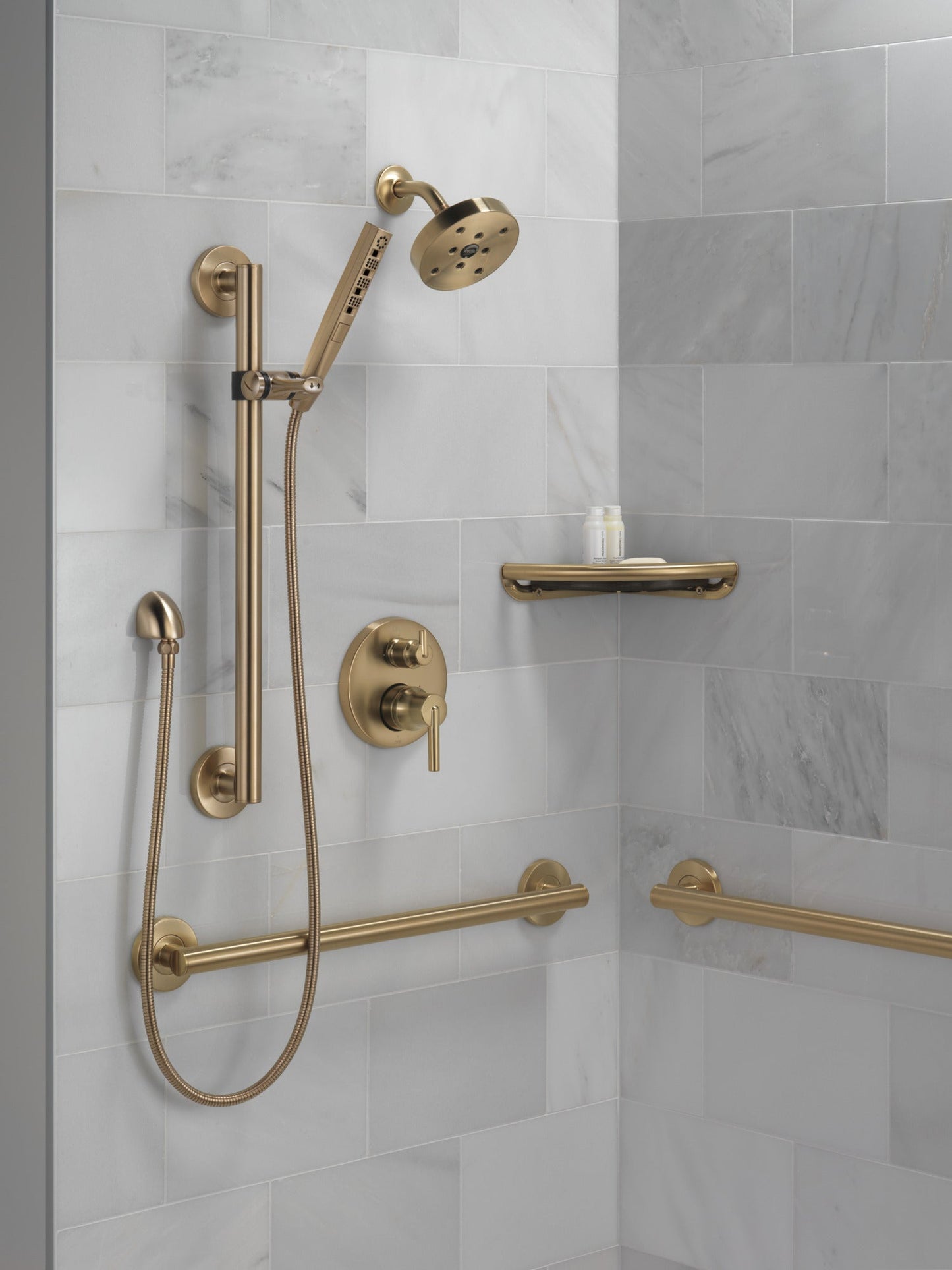 Delta Universal Showering Components RP70175RB H2OKINETIC Single-Setting Raincan Shower Head