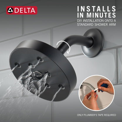 Delta Universal Showering Components RP70175RB H2OKINETIC Single-Setting Raincan Shower Head