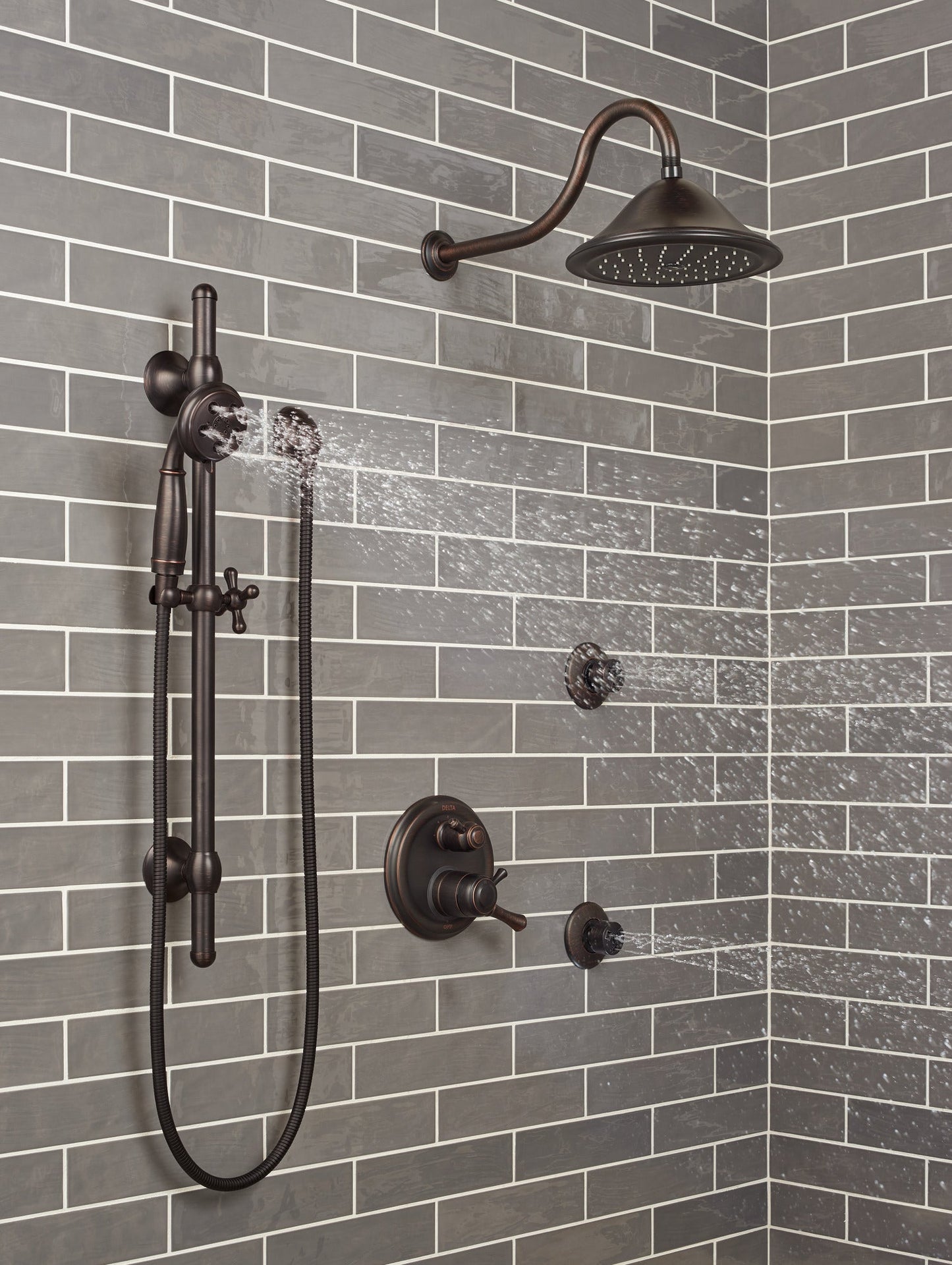 Delta Universal Showering Components RP72568RB Single-Setting Raincan Shower Head