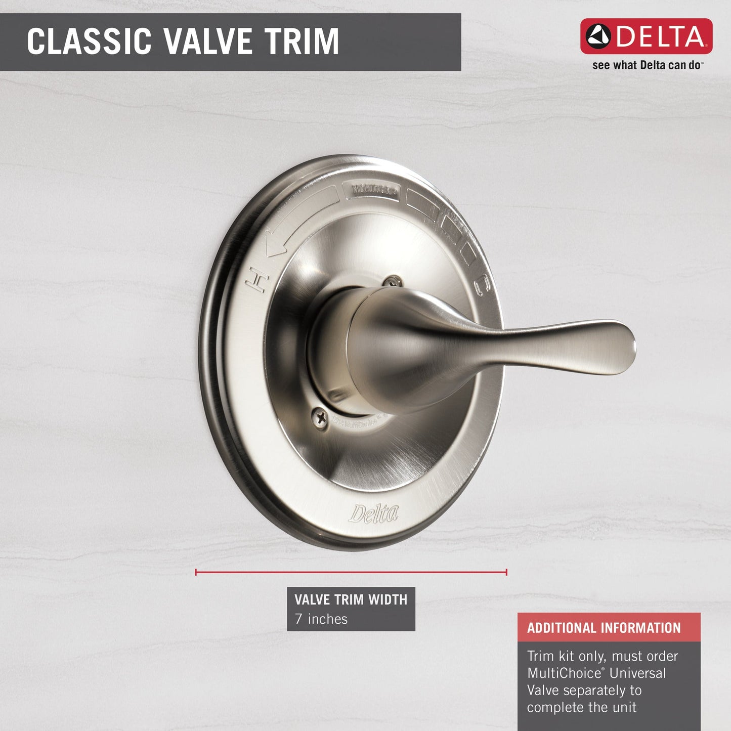 Delta Classic T13020 Monitor 13 Series Valve Only Trim
